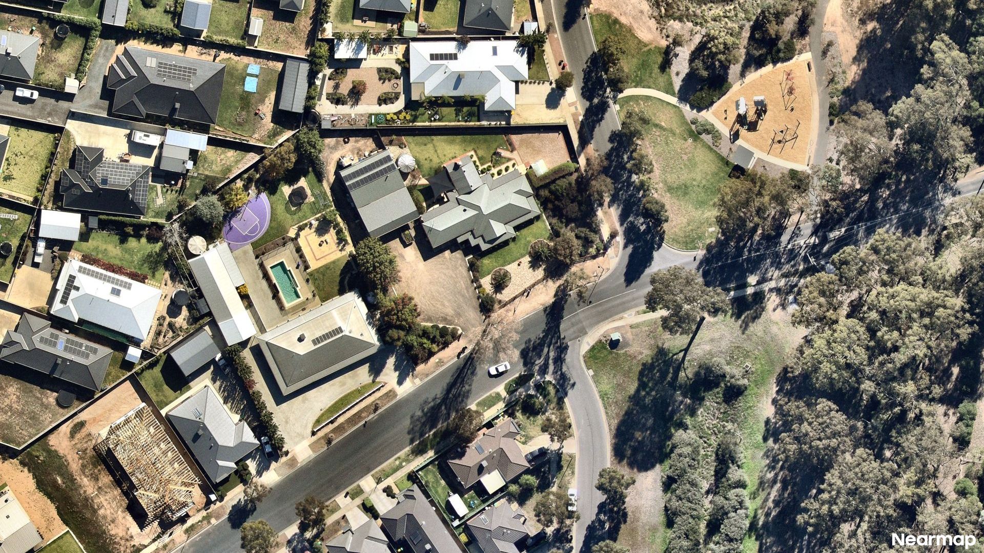 Vertical aerial view