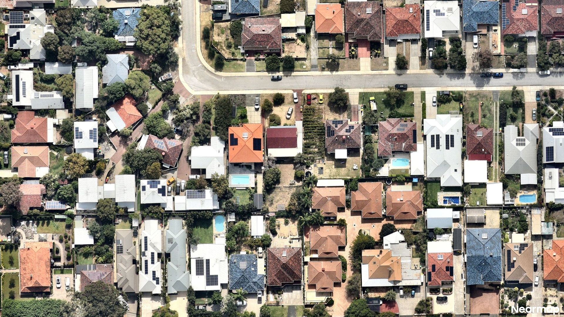 Vertical aerial view