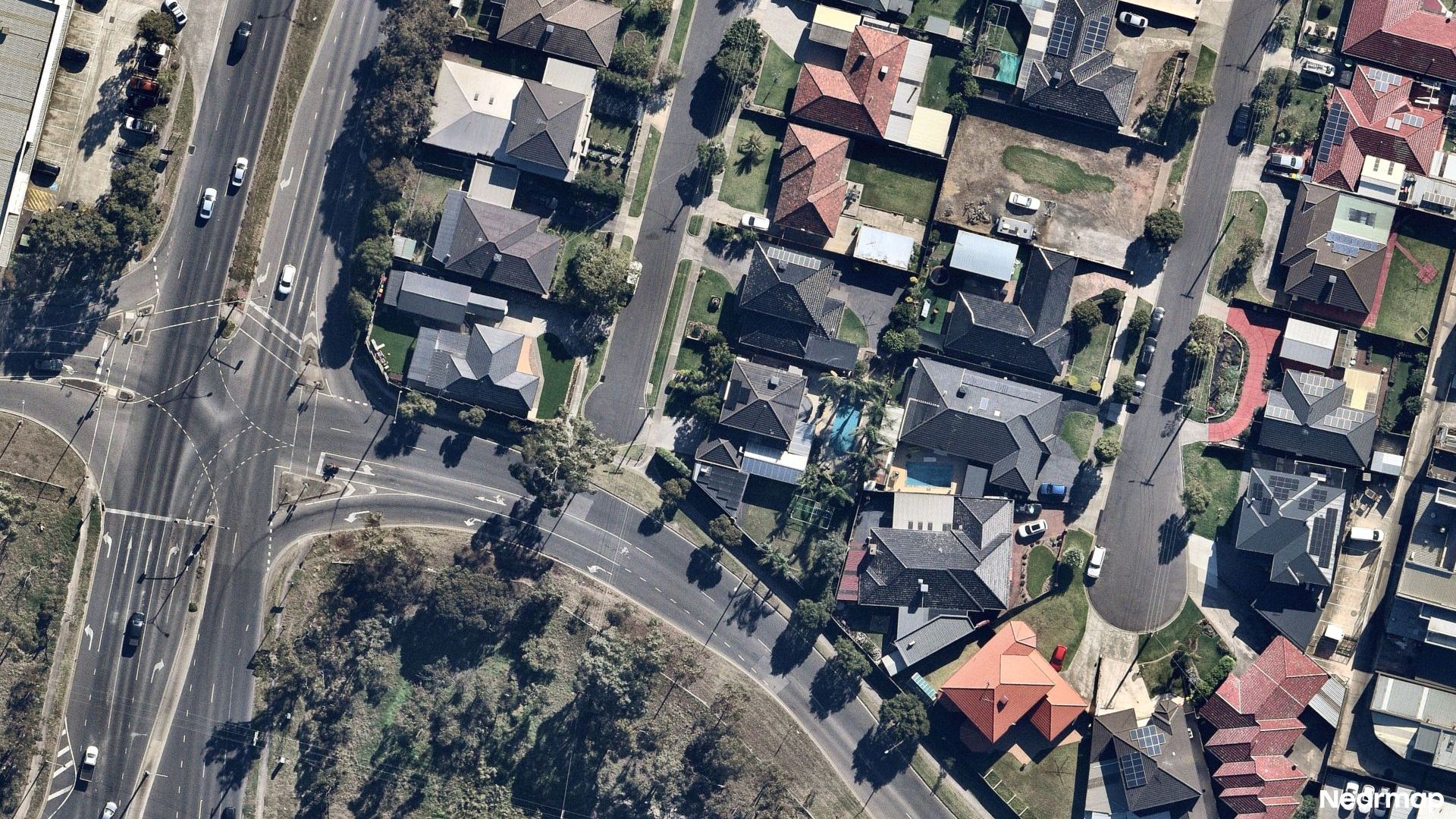 Vertical aerial view