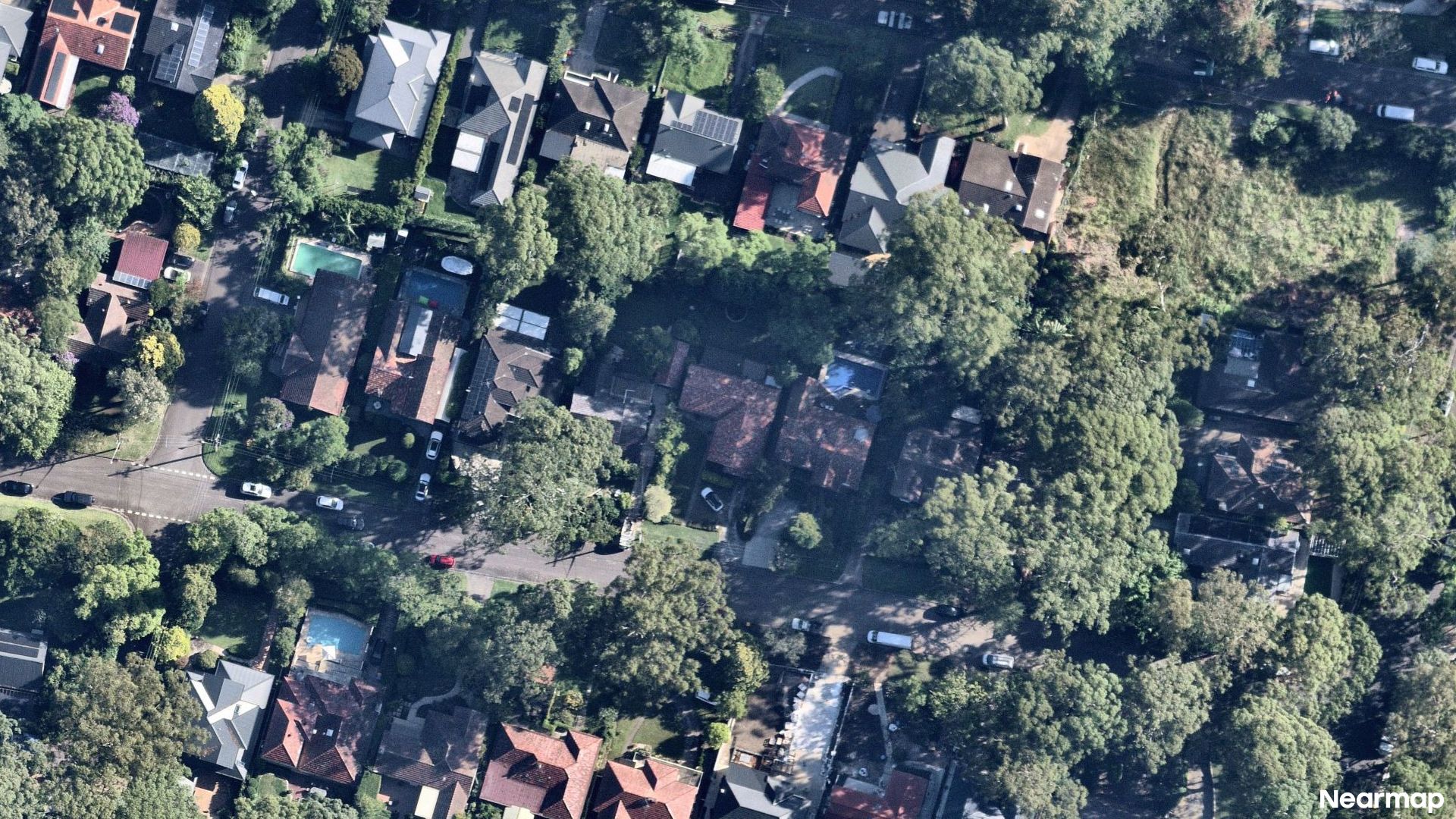 Vertical aerial view