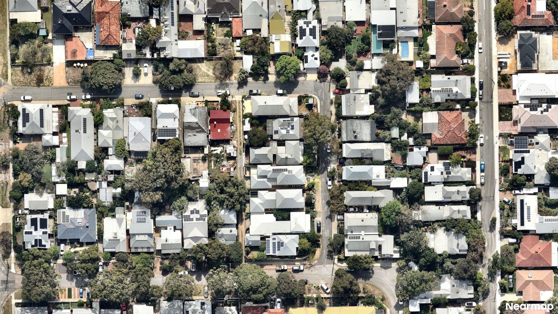 Vertical aerial view