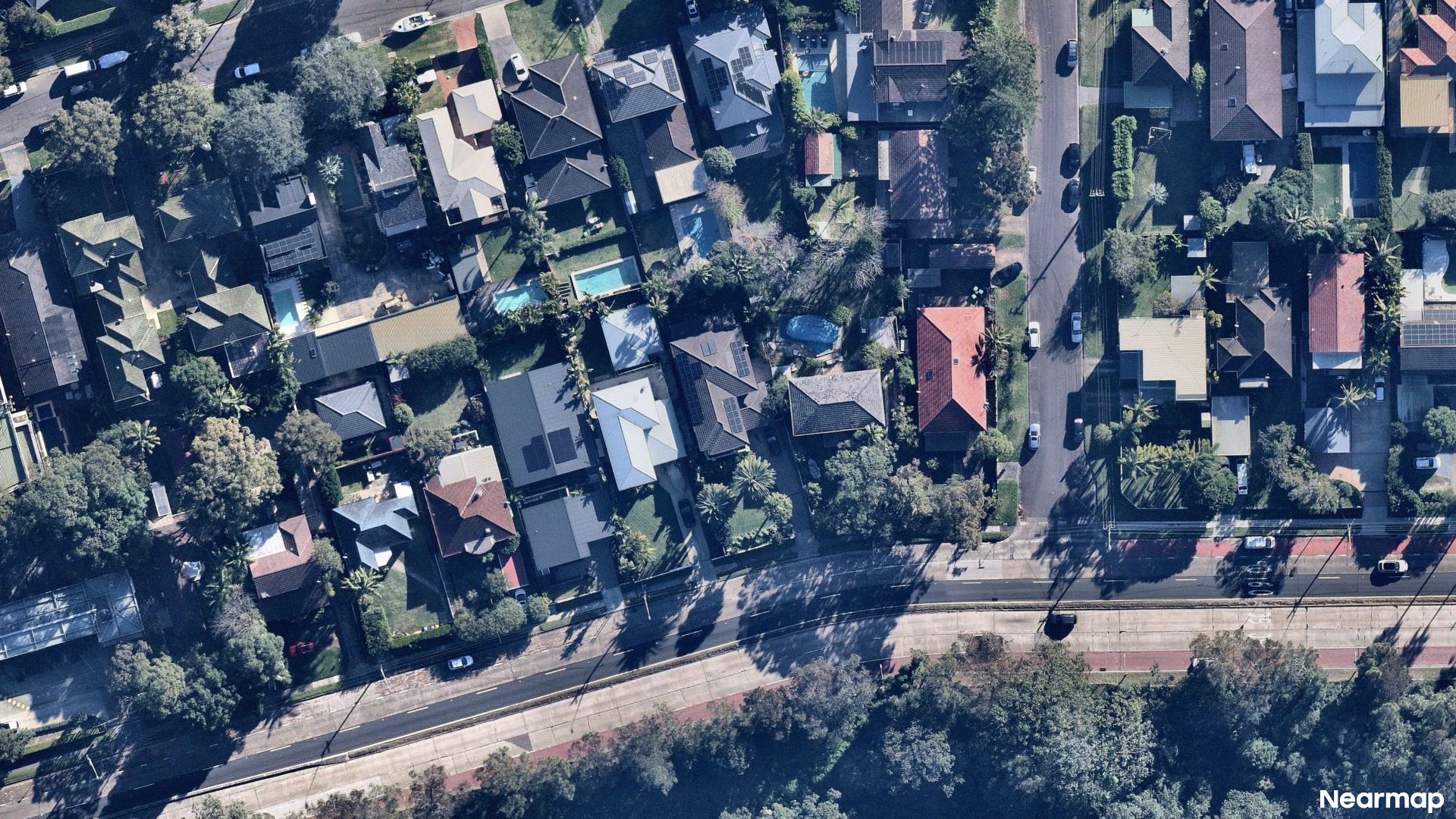 Vertical aerial view