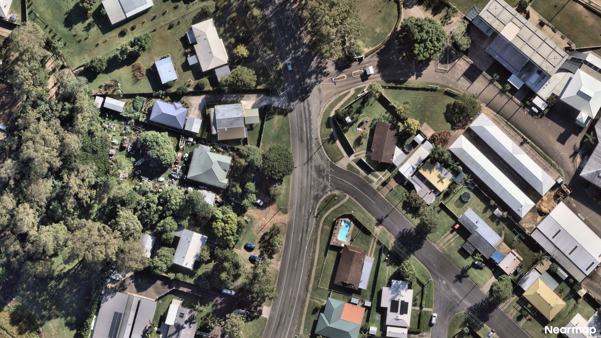 Vertical aerial view