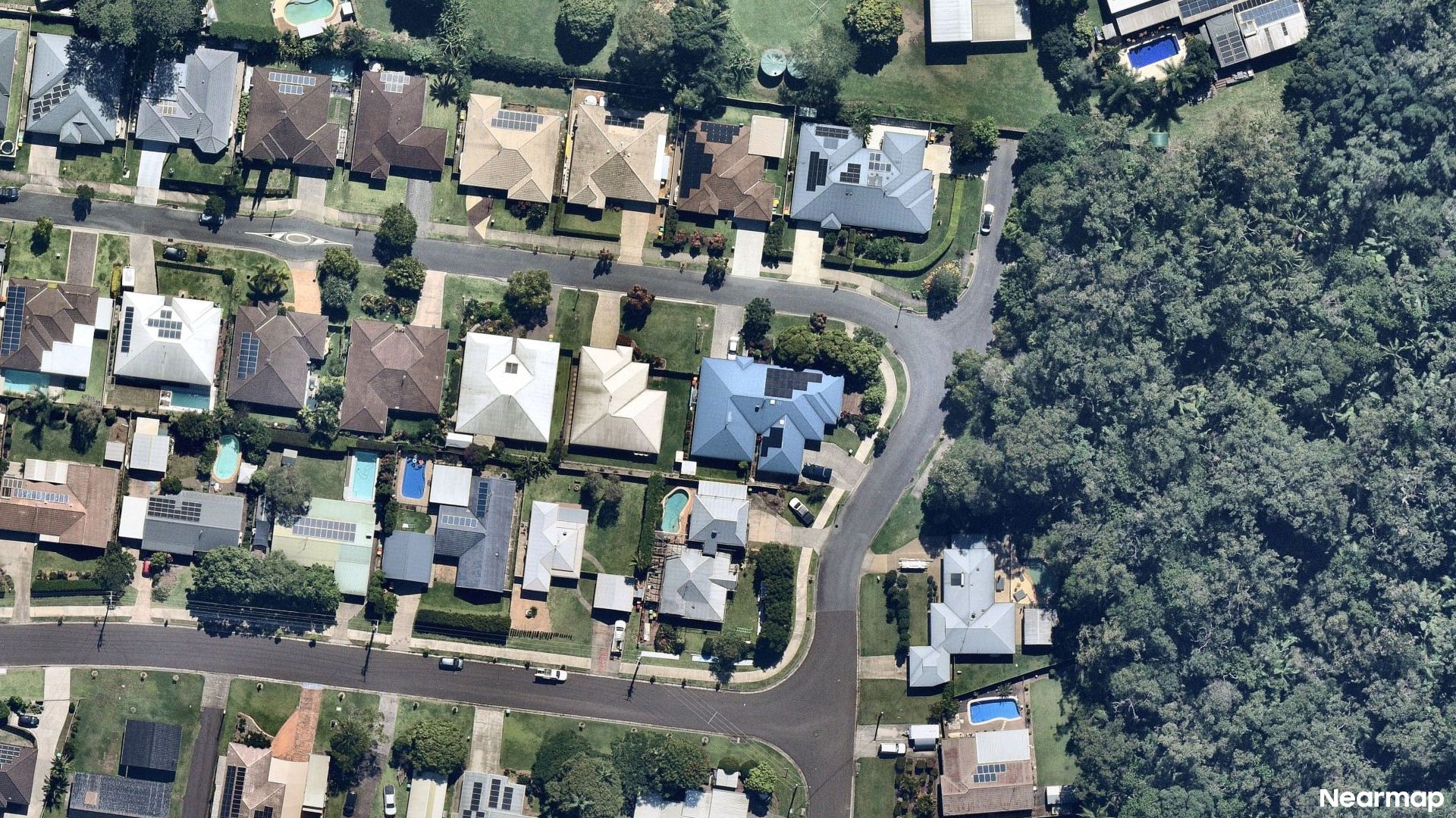 Vertical aerial view