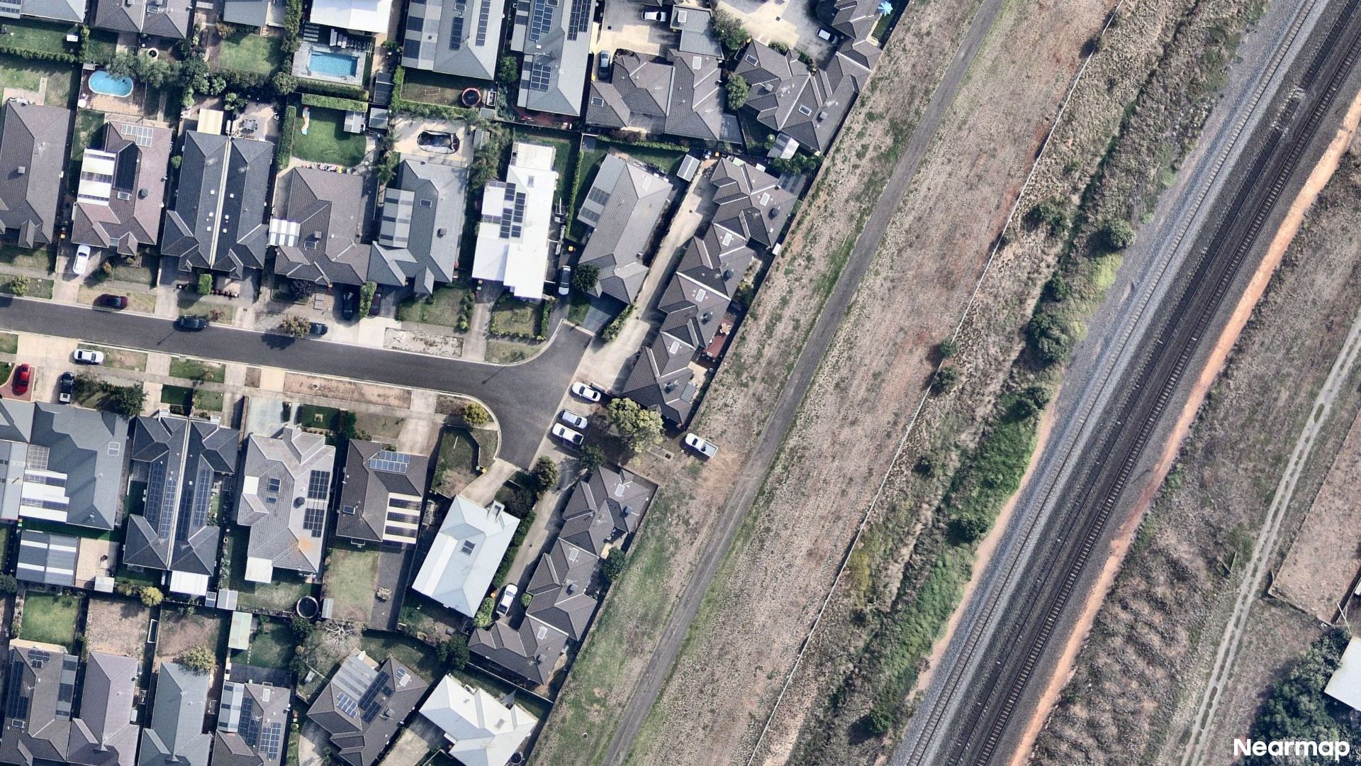 Vertical aerial view