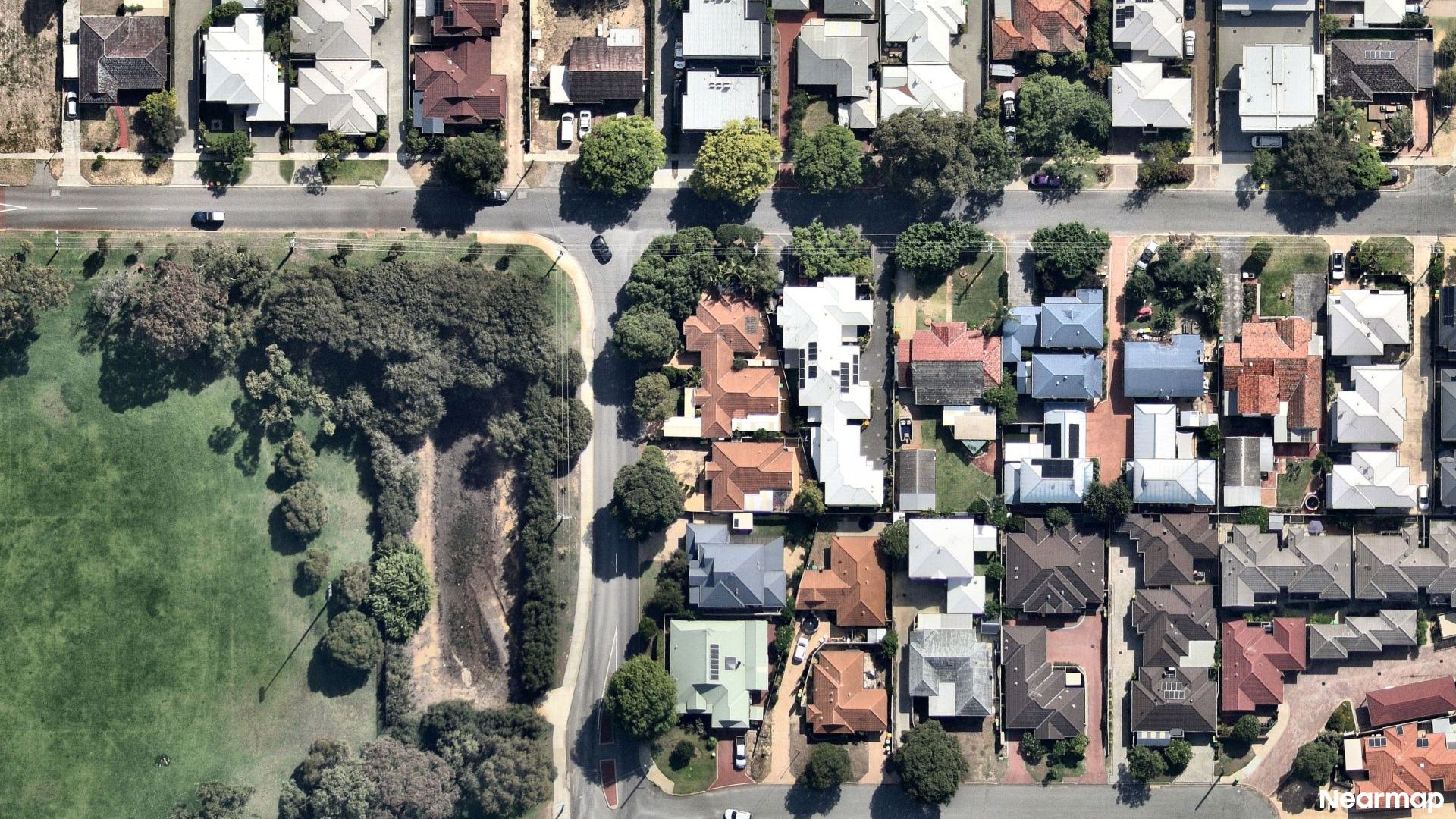 Vertical aerial view