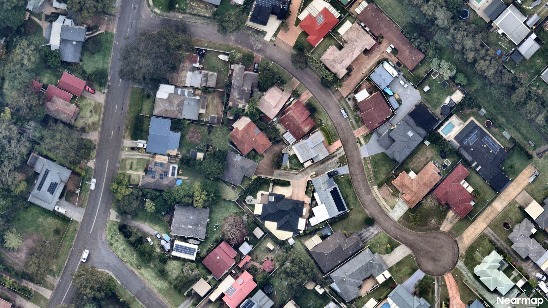 Vertical aerial view