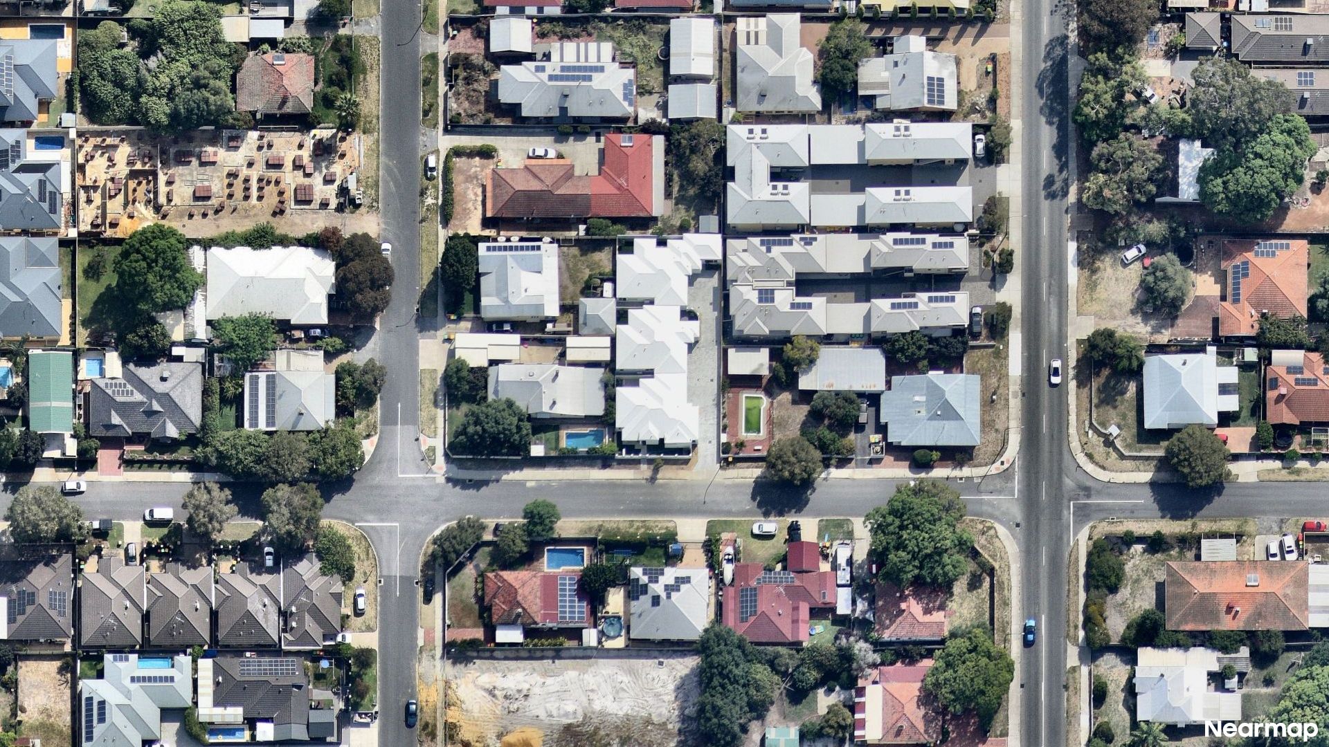 Vertical aerial view