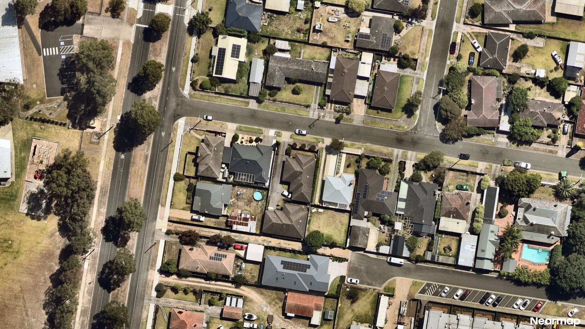 Vertical aerial view