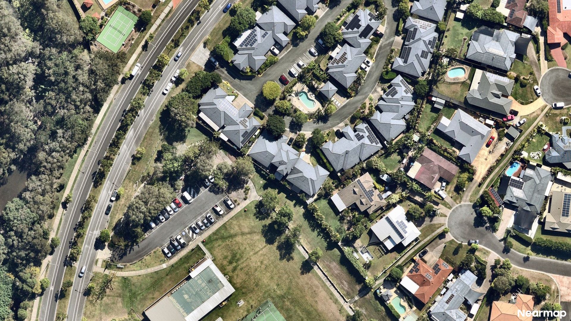 Vertical aerial view