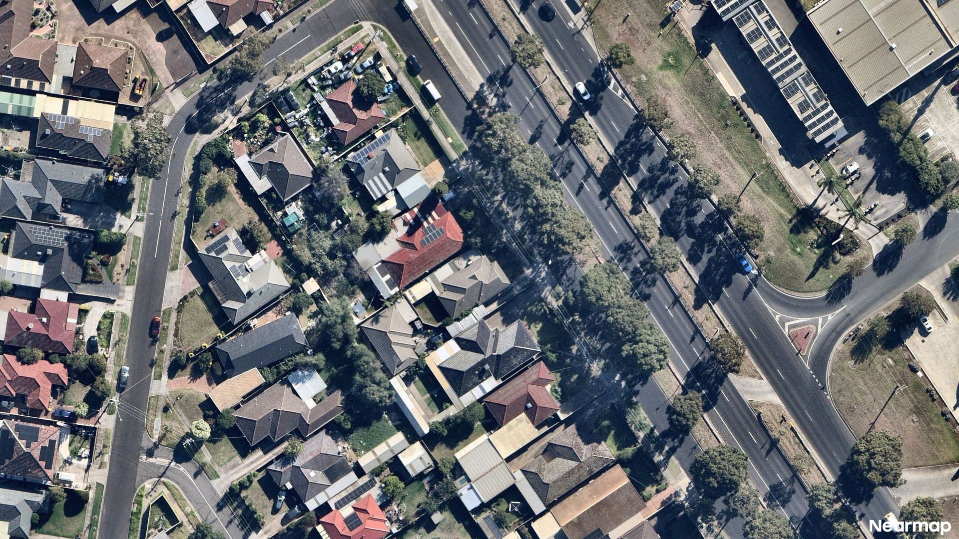 Vertical aerial view