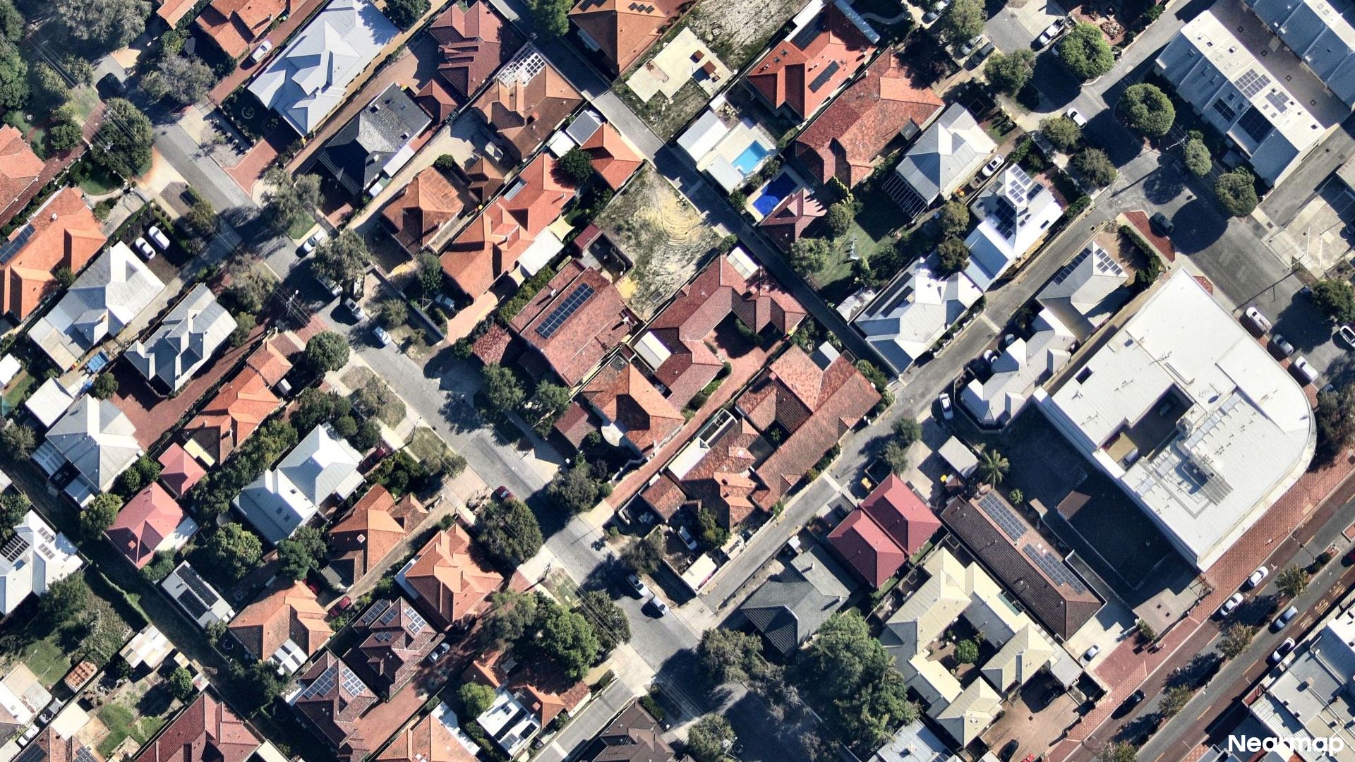 Vertical aerial view