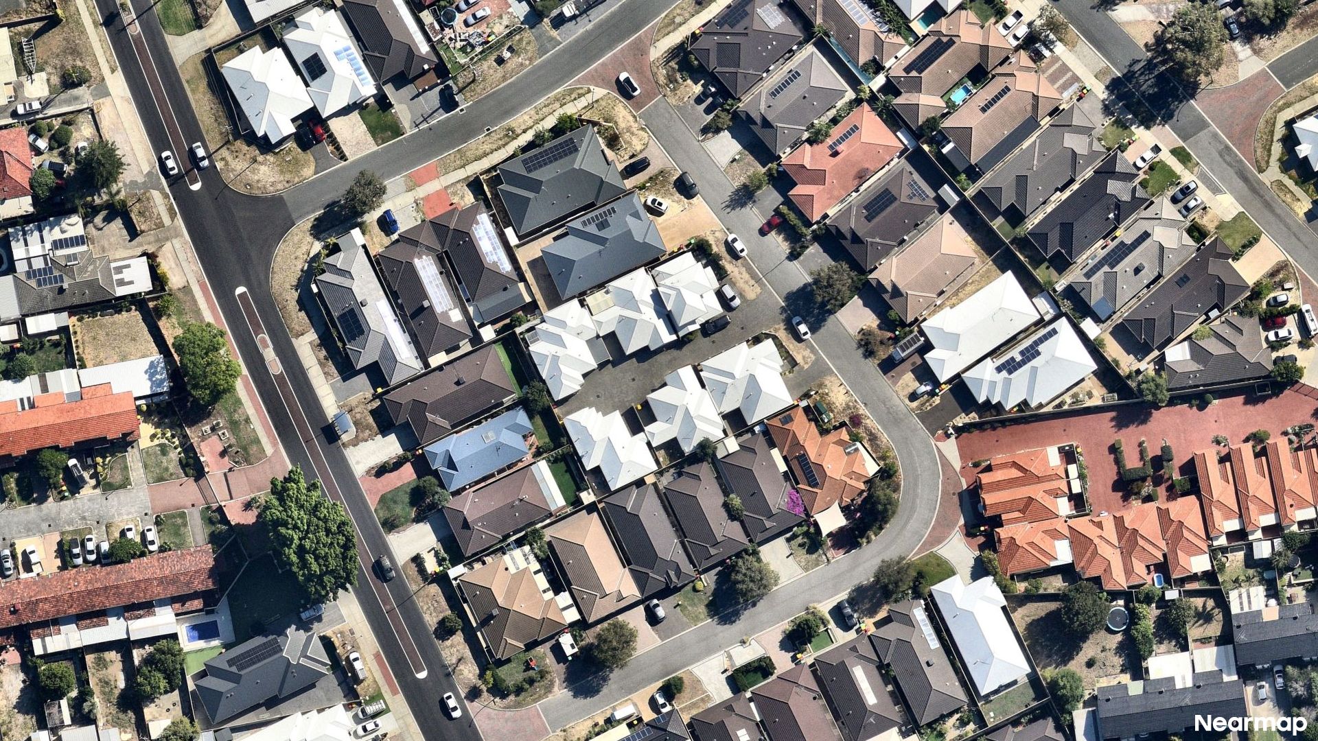 Vertical aerial view