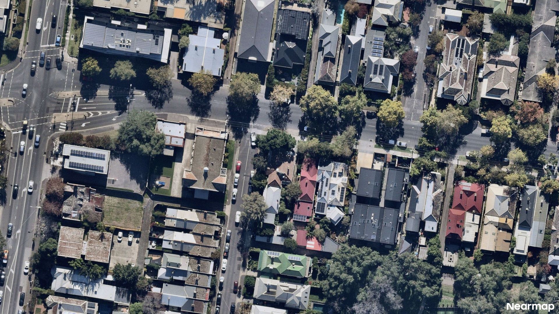 Vertical aerial view