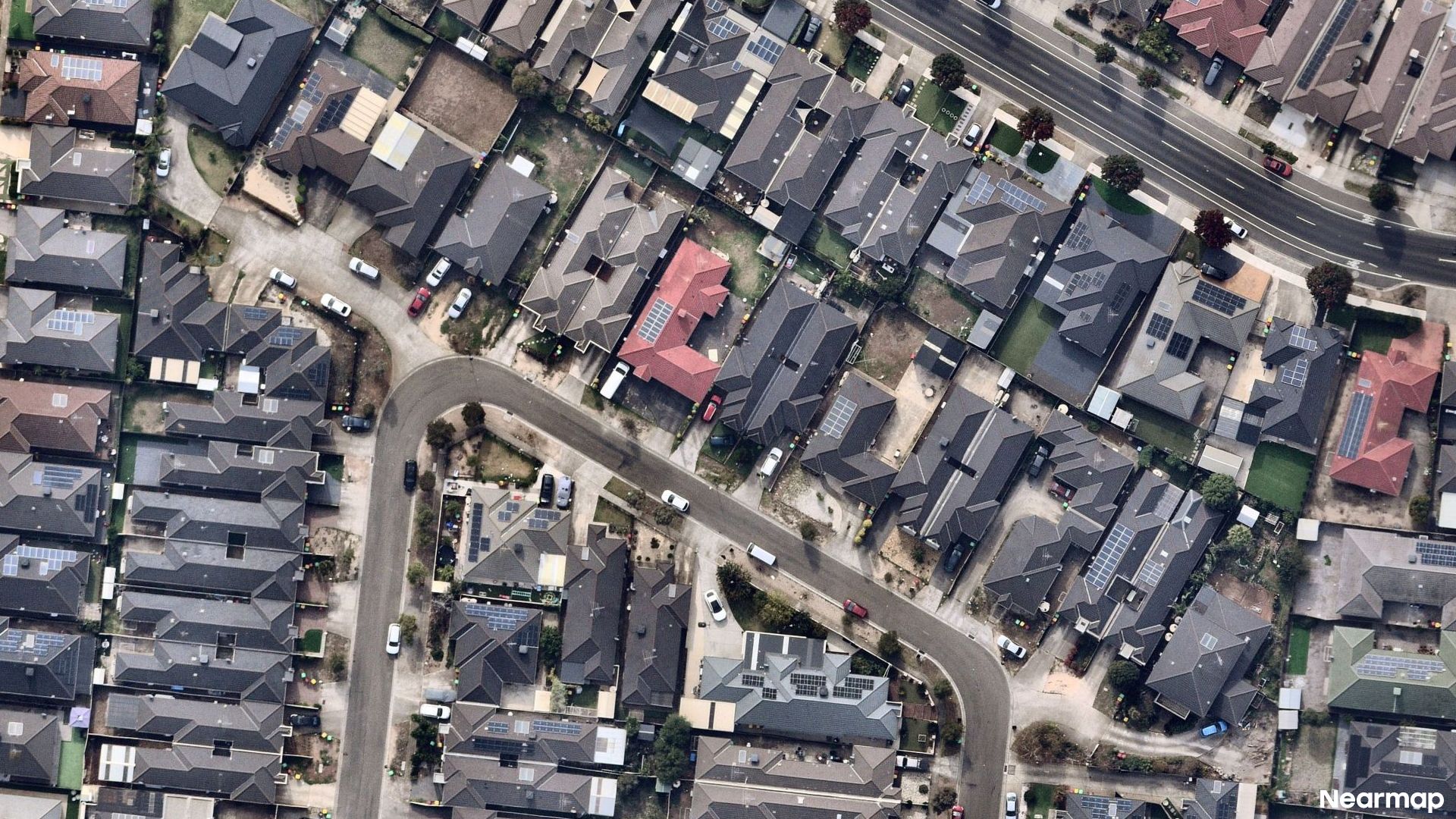 Vertical aerial view
