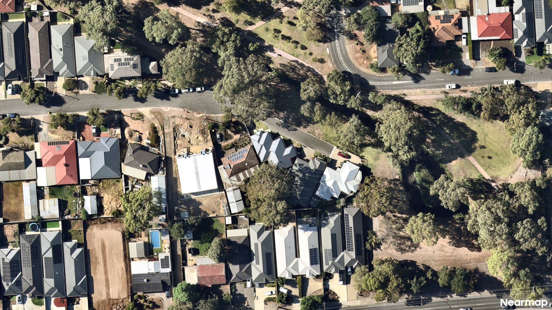 Vertical aerial view