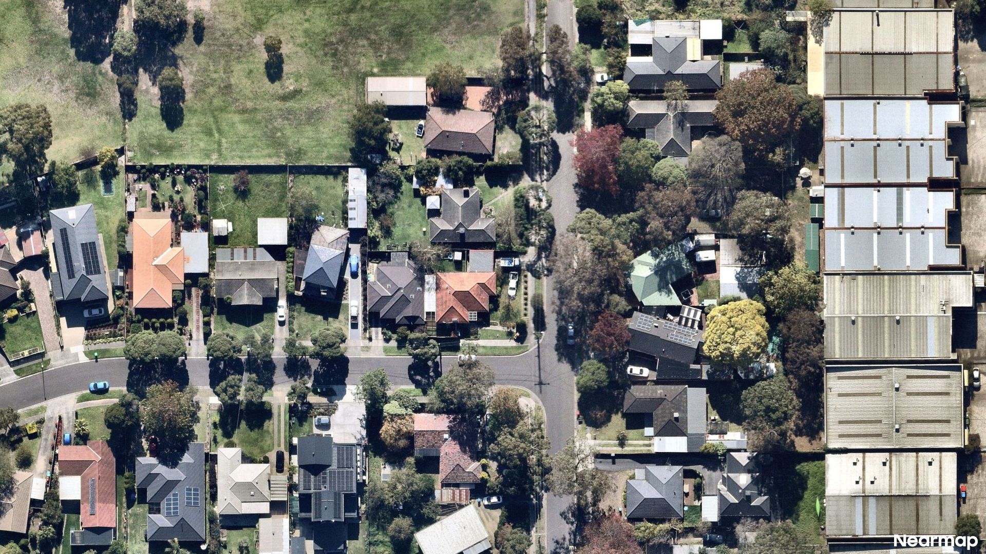 Vertical aerial view