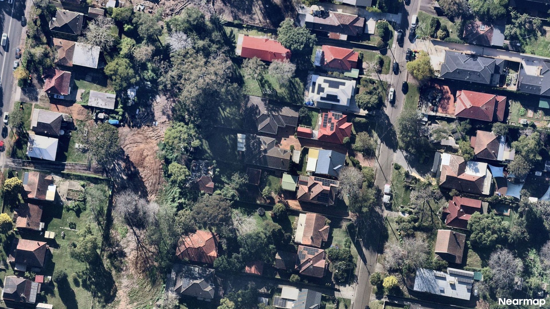 Vertical aerial view