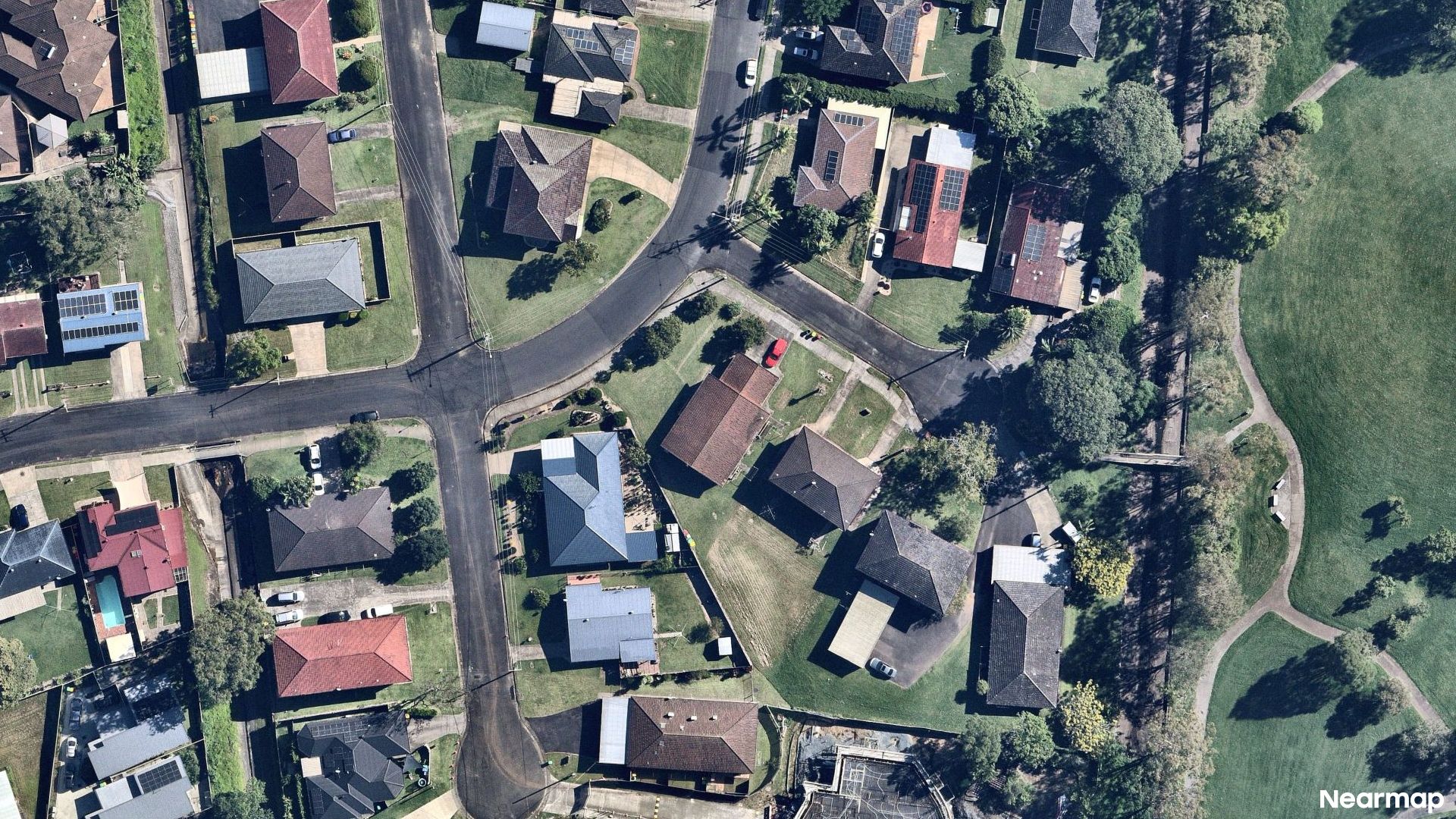 Vertical aerial view