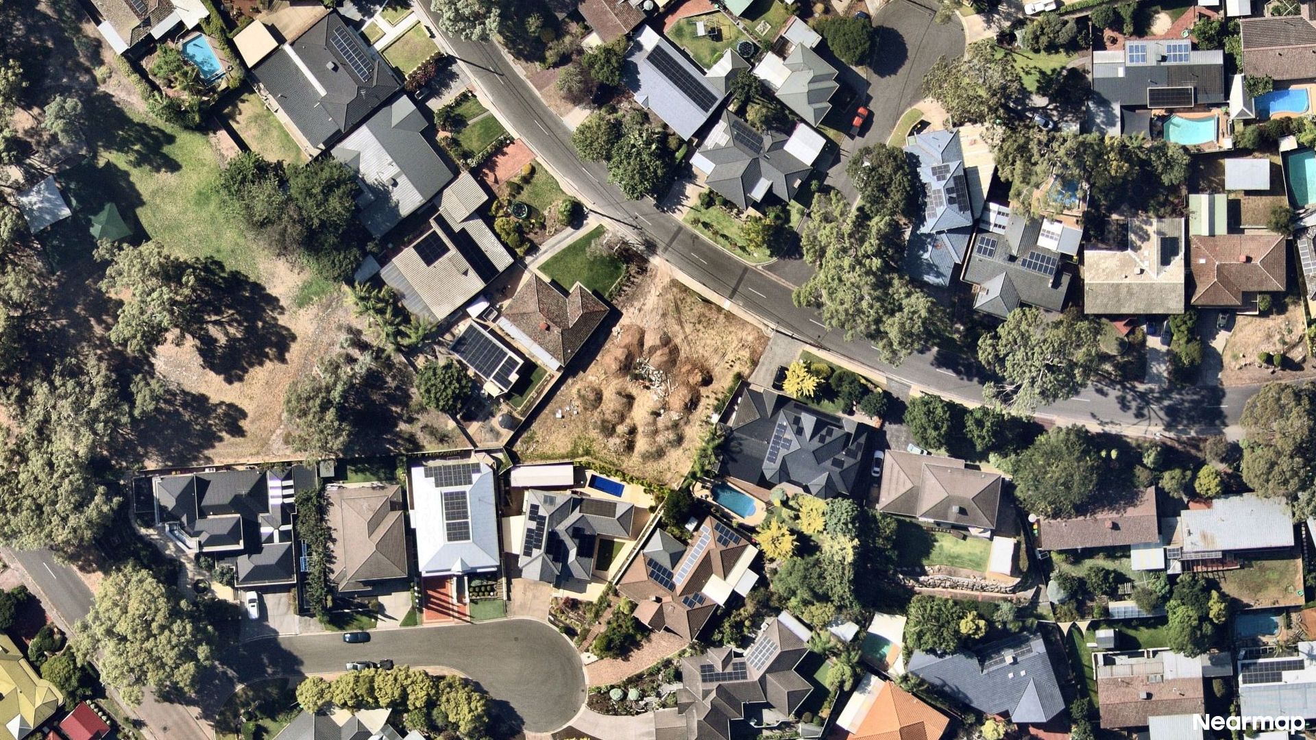 Vertical aerial view