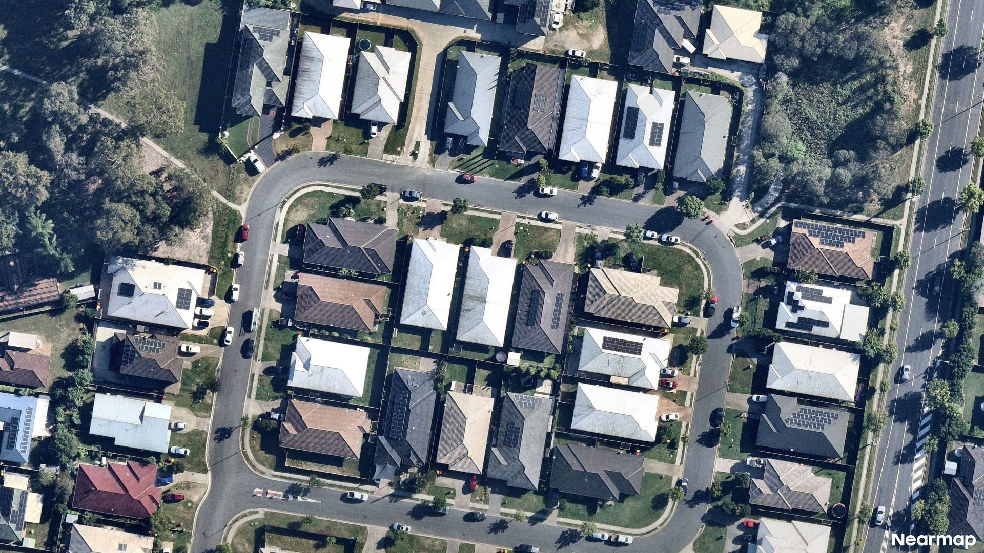 Vertical aerial view