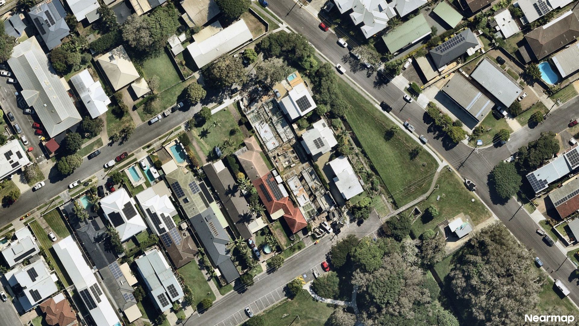 Vertical aerial view