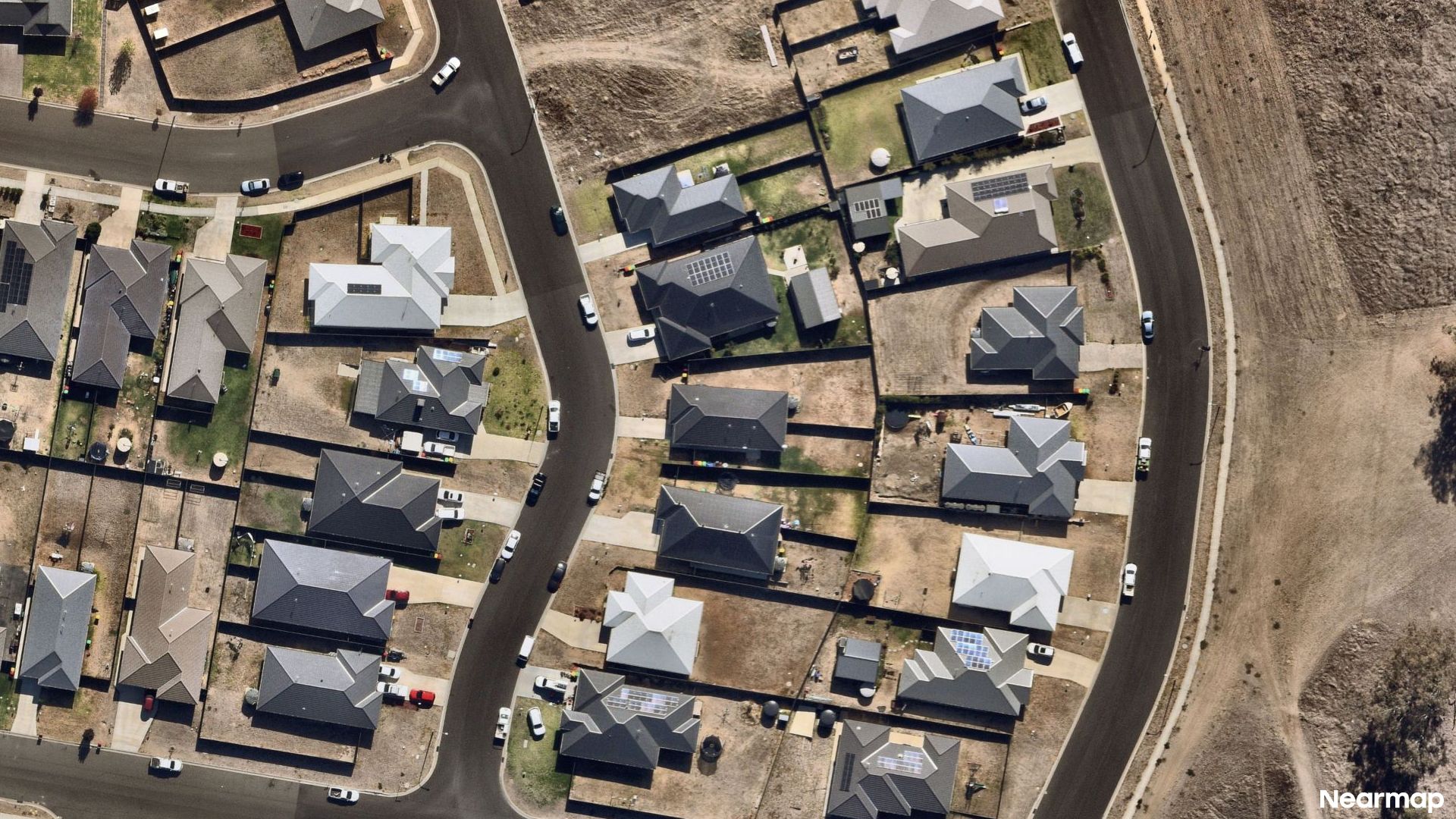 Vertical aerial view