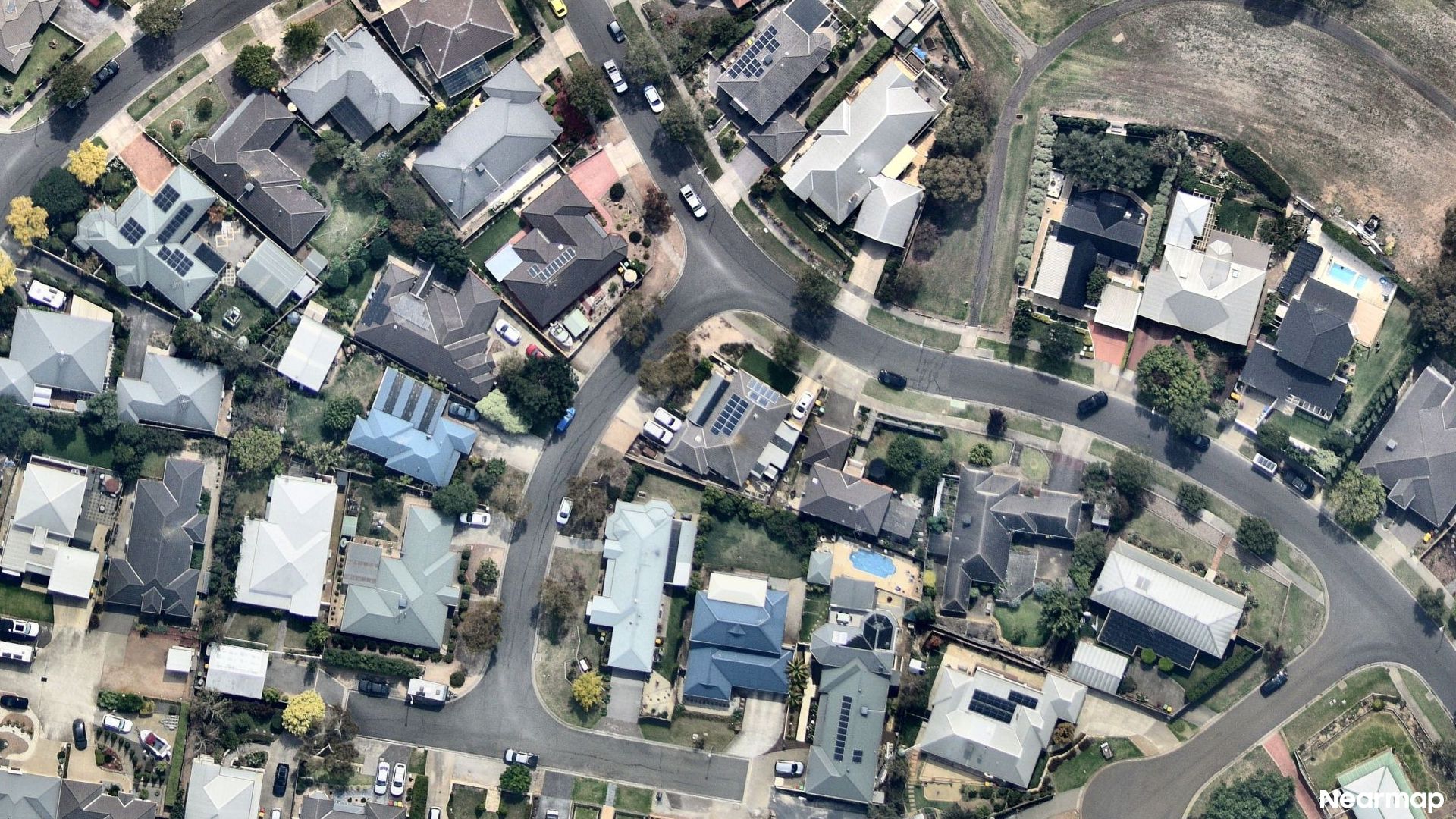 Vertical aerial view
