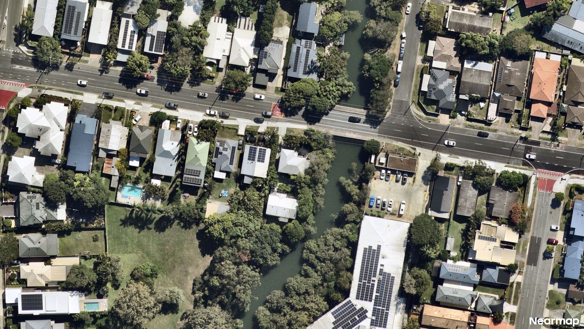 Vertical aerial view