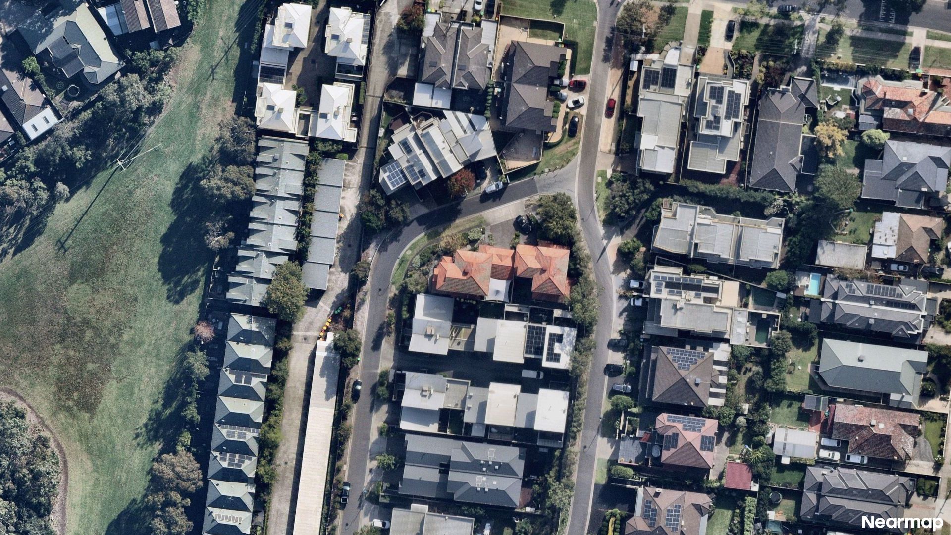 Vertical aerial view