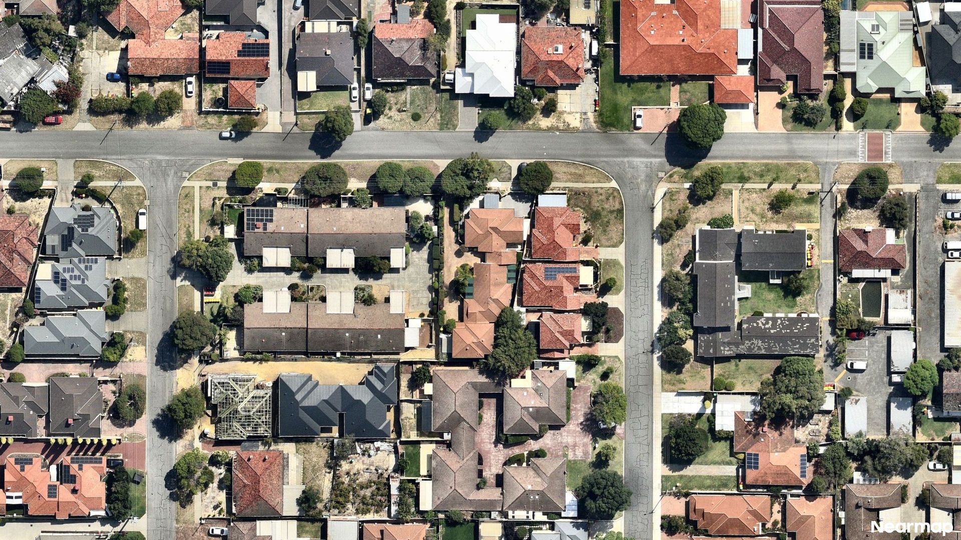Vertical aerial view