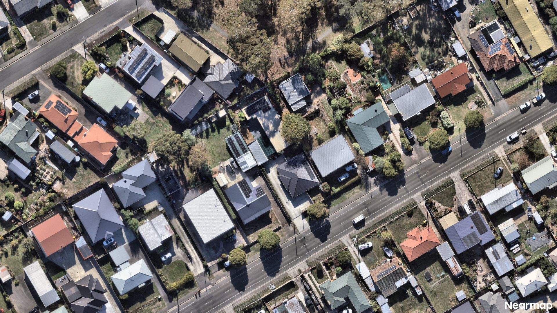 Vertical aerial view