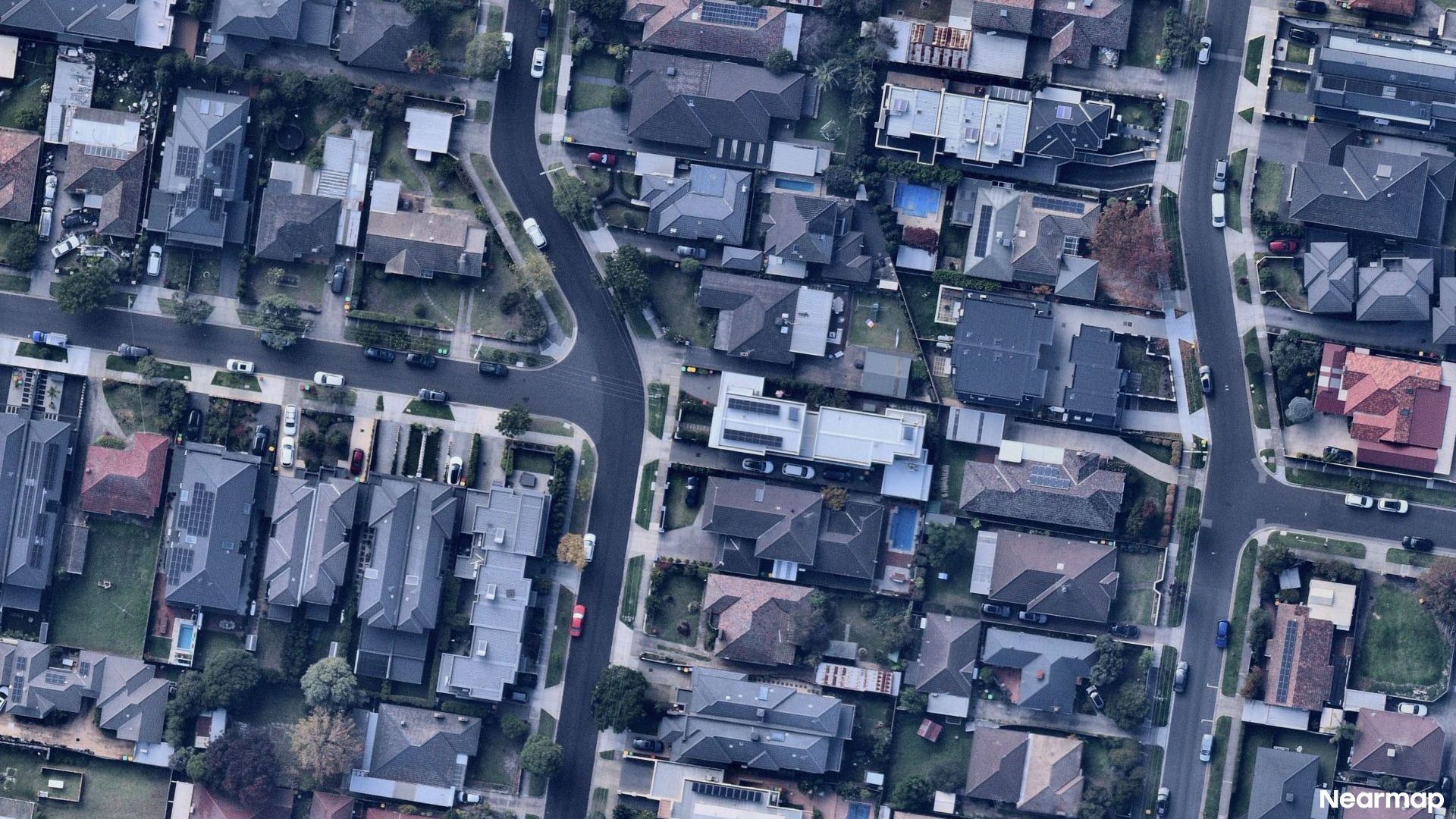 Vertical aerial view