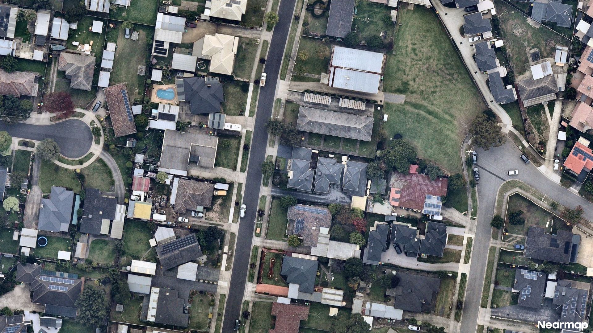 Vertical aerial view