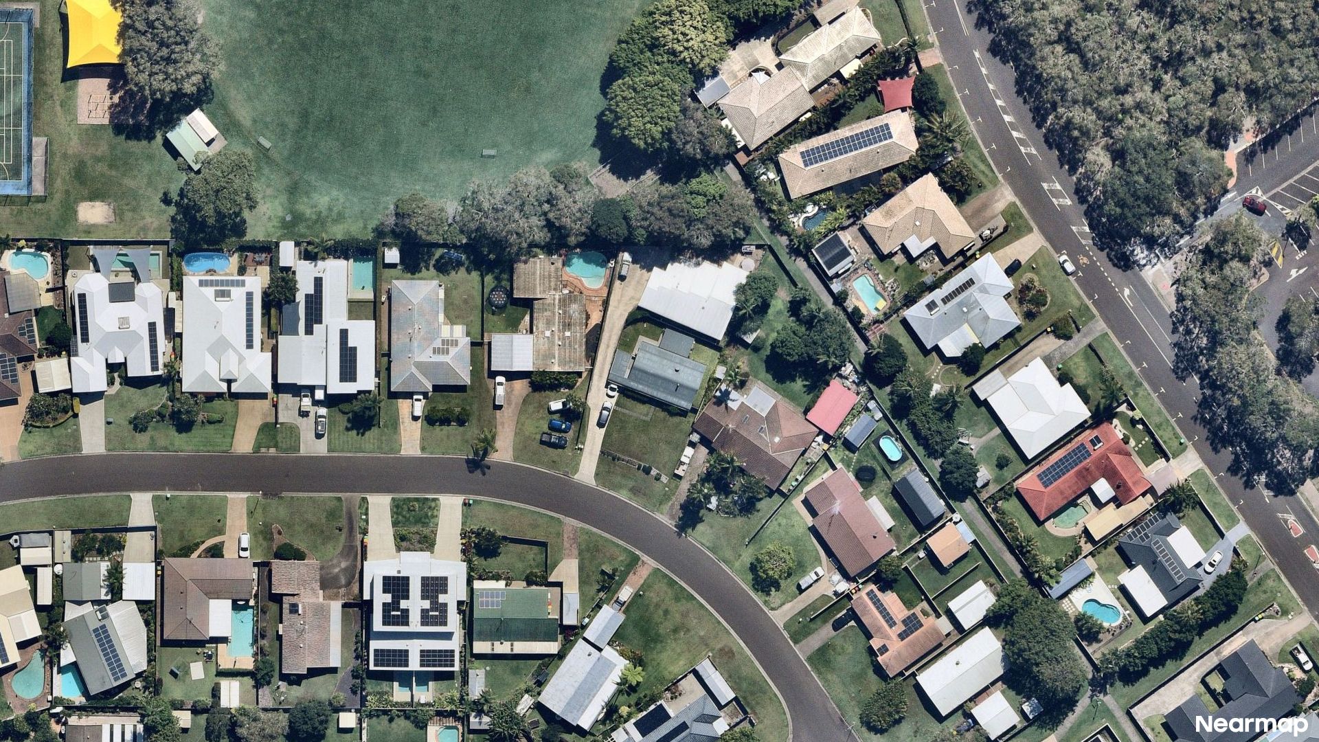 Vertical aerial view