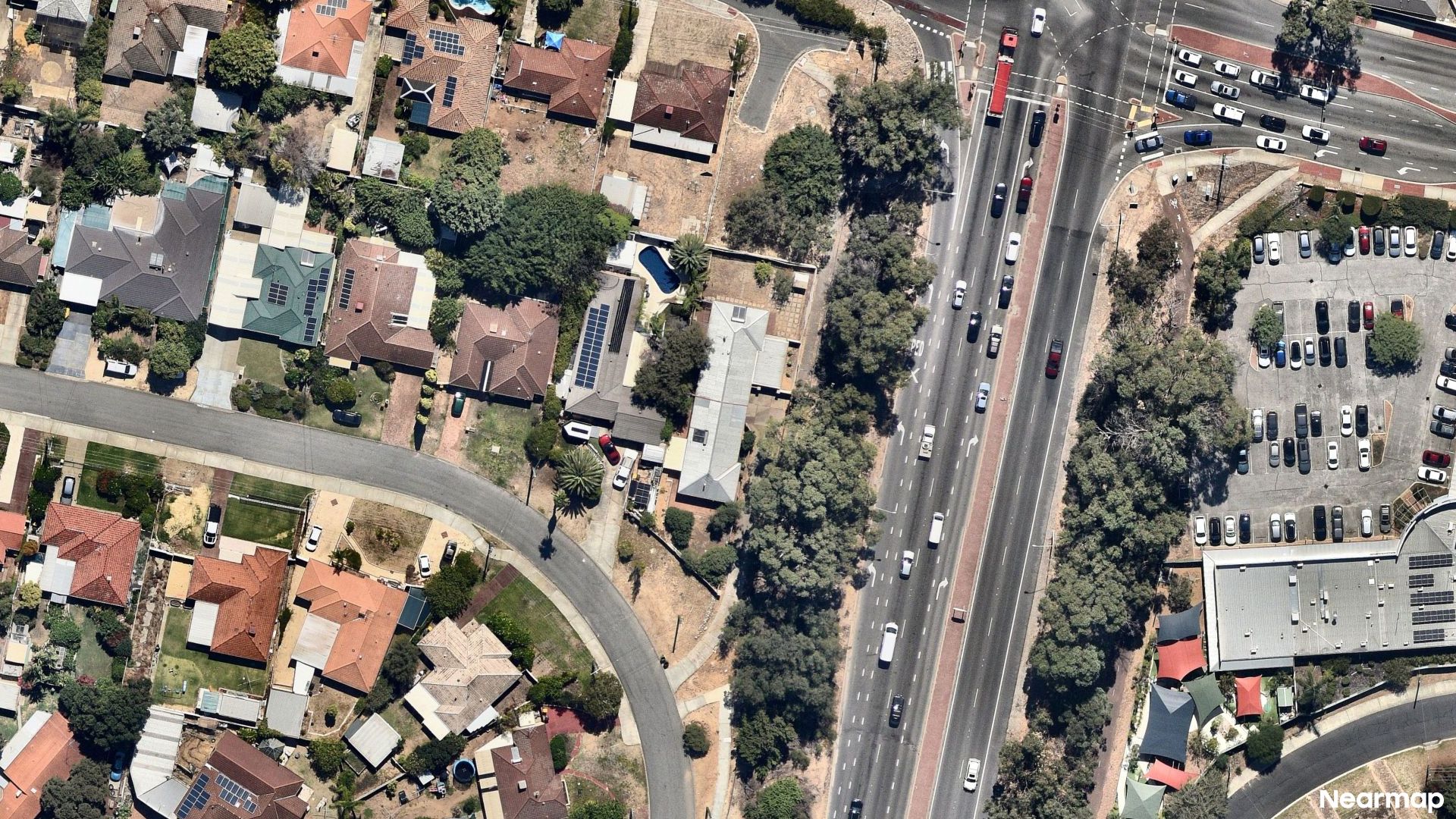 Vertical aerial view