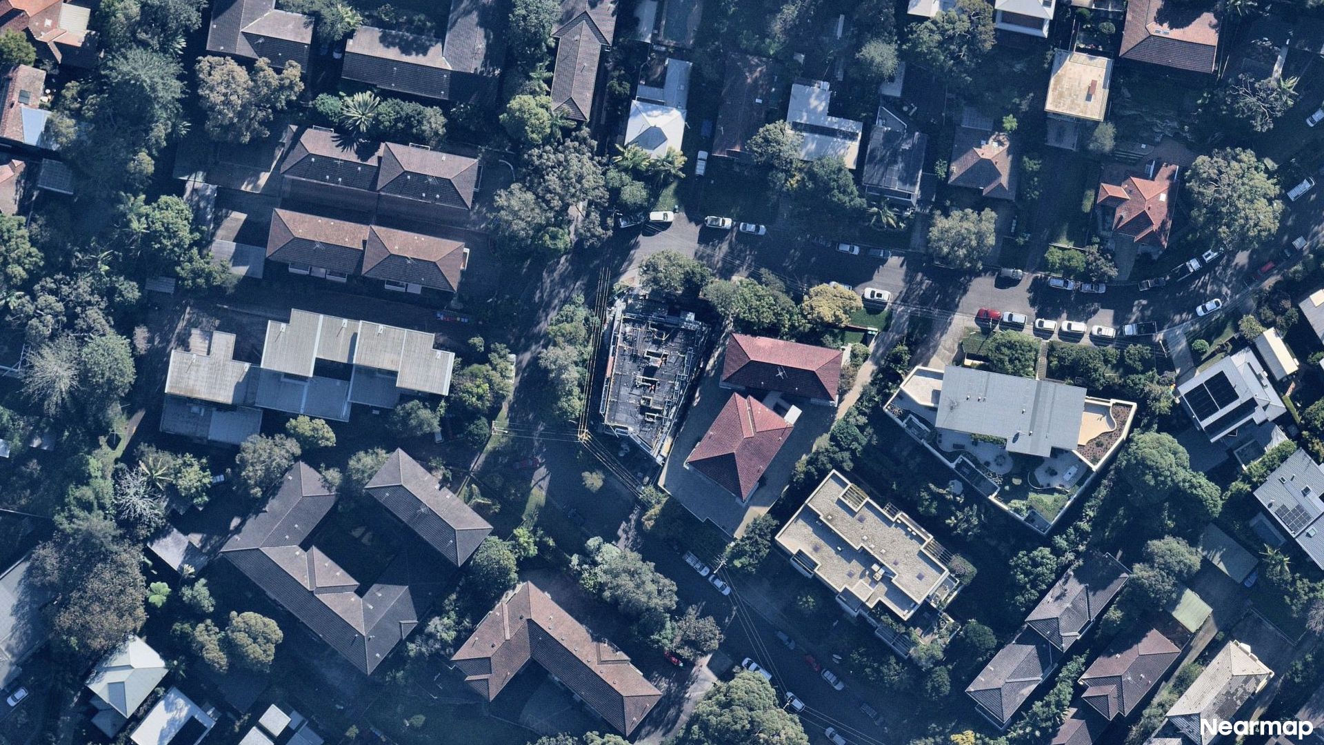 Vertical aerial view