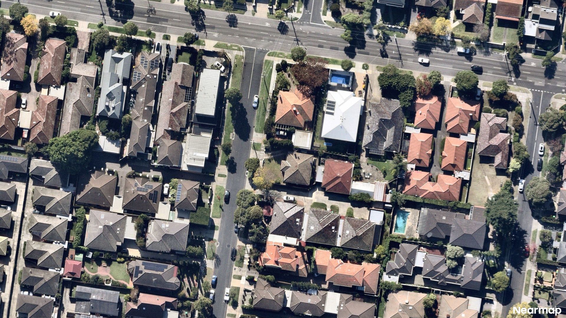 Vertical aerial view