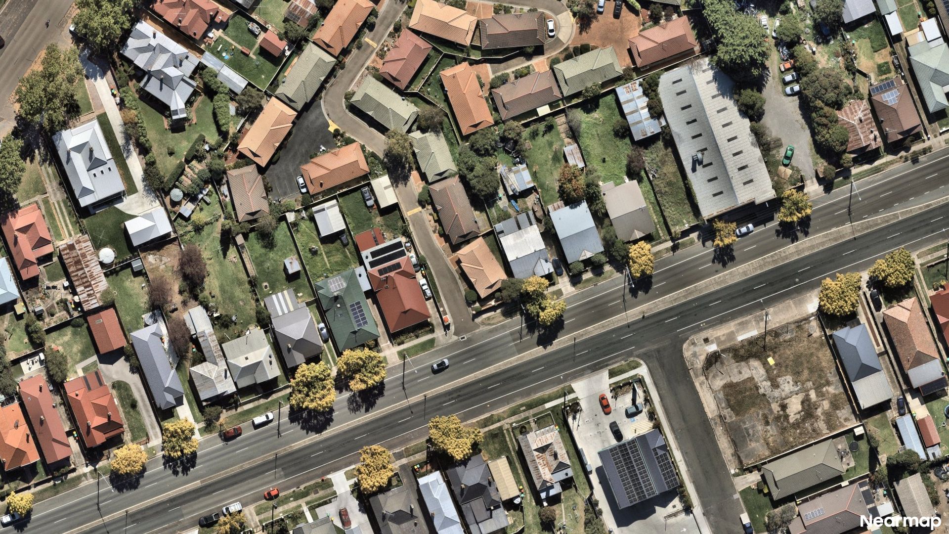 Vertical aerial view