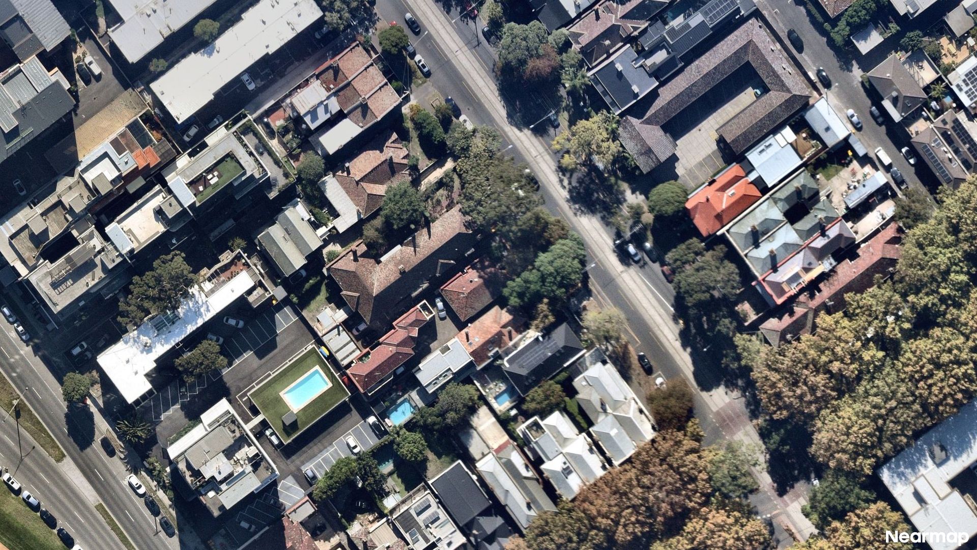 Vertical aerial view