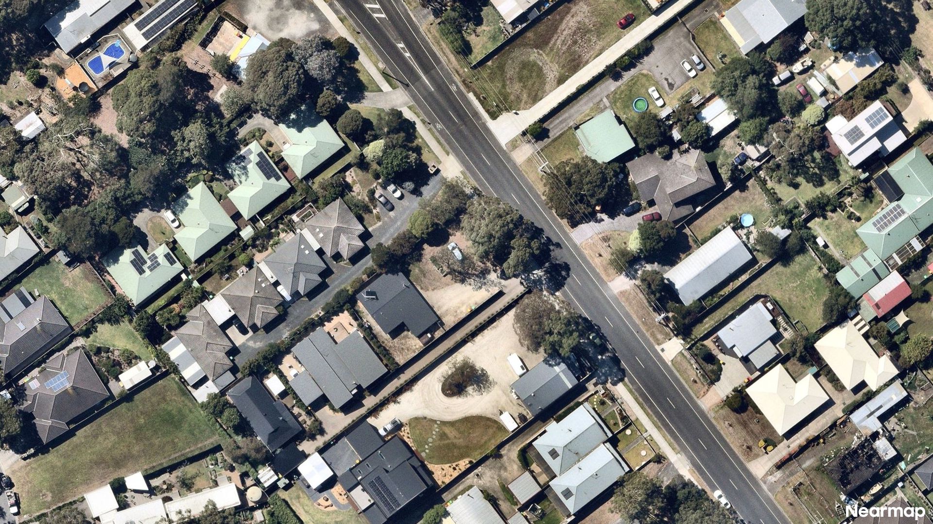 Vertical aerial view