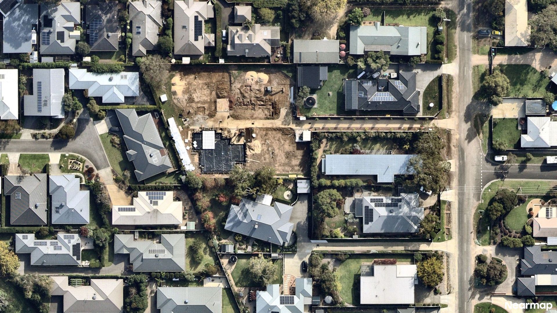 Vertical aerial view