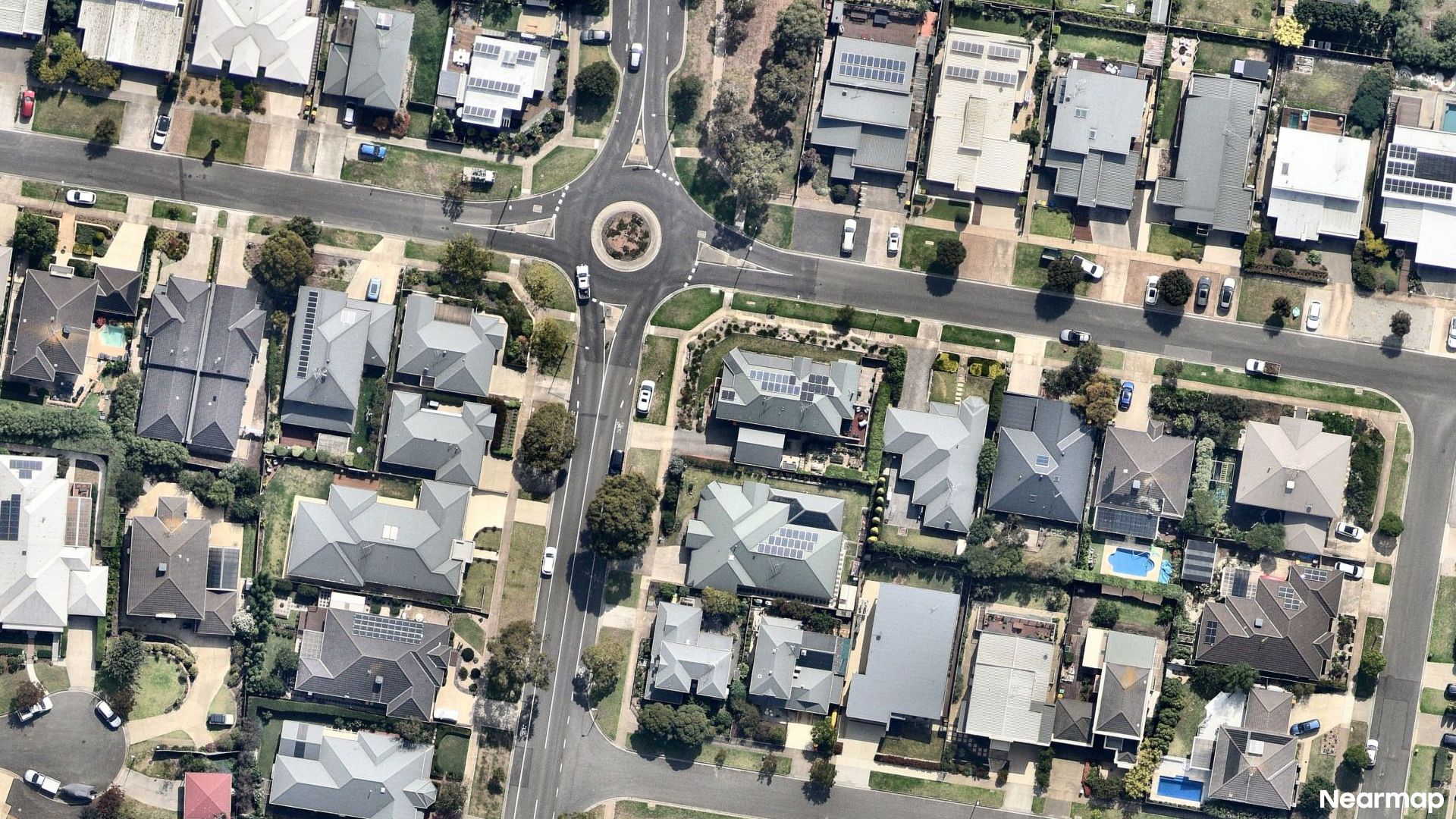 Vertical aerial view