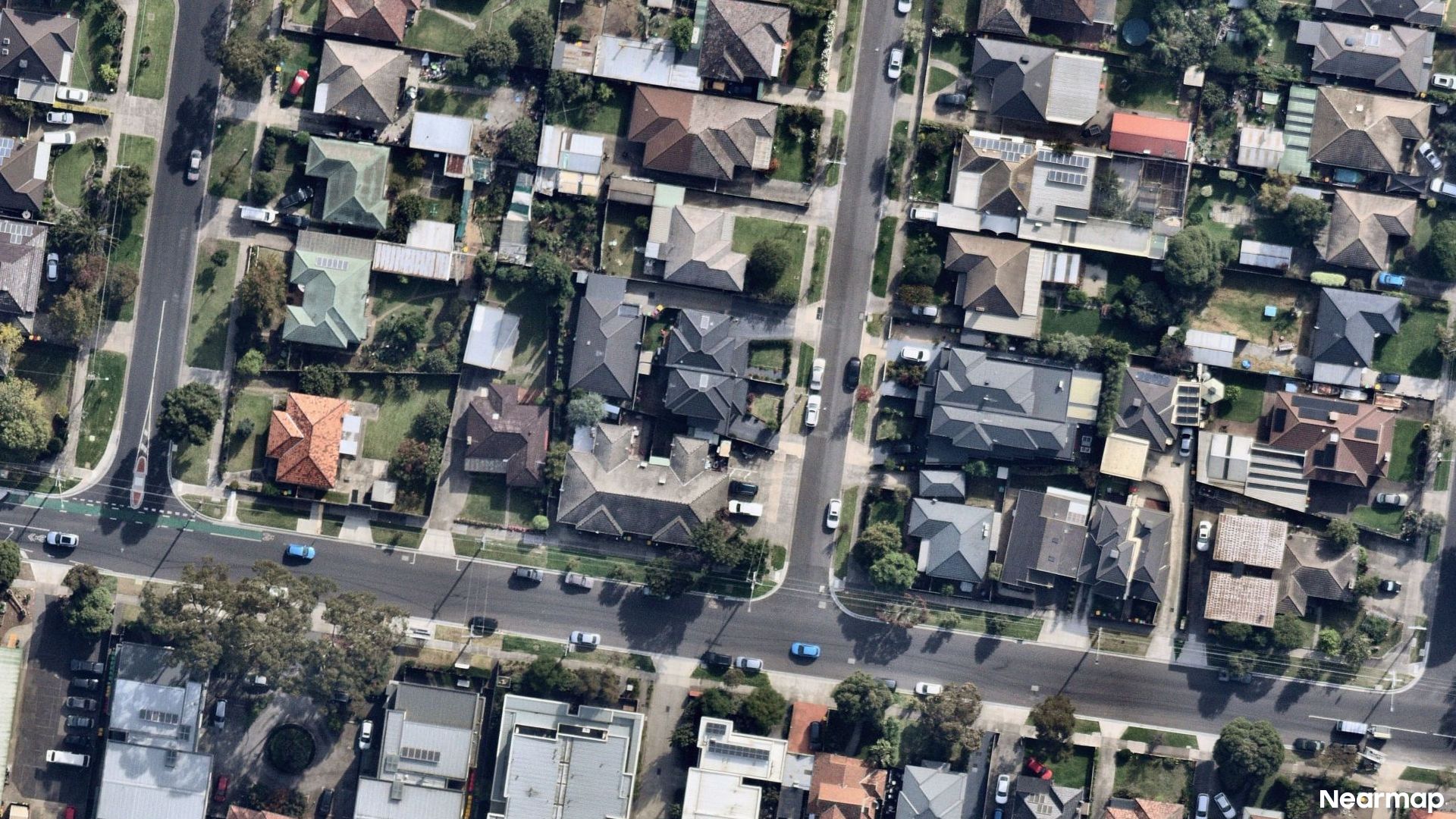 Vertical aerial view