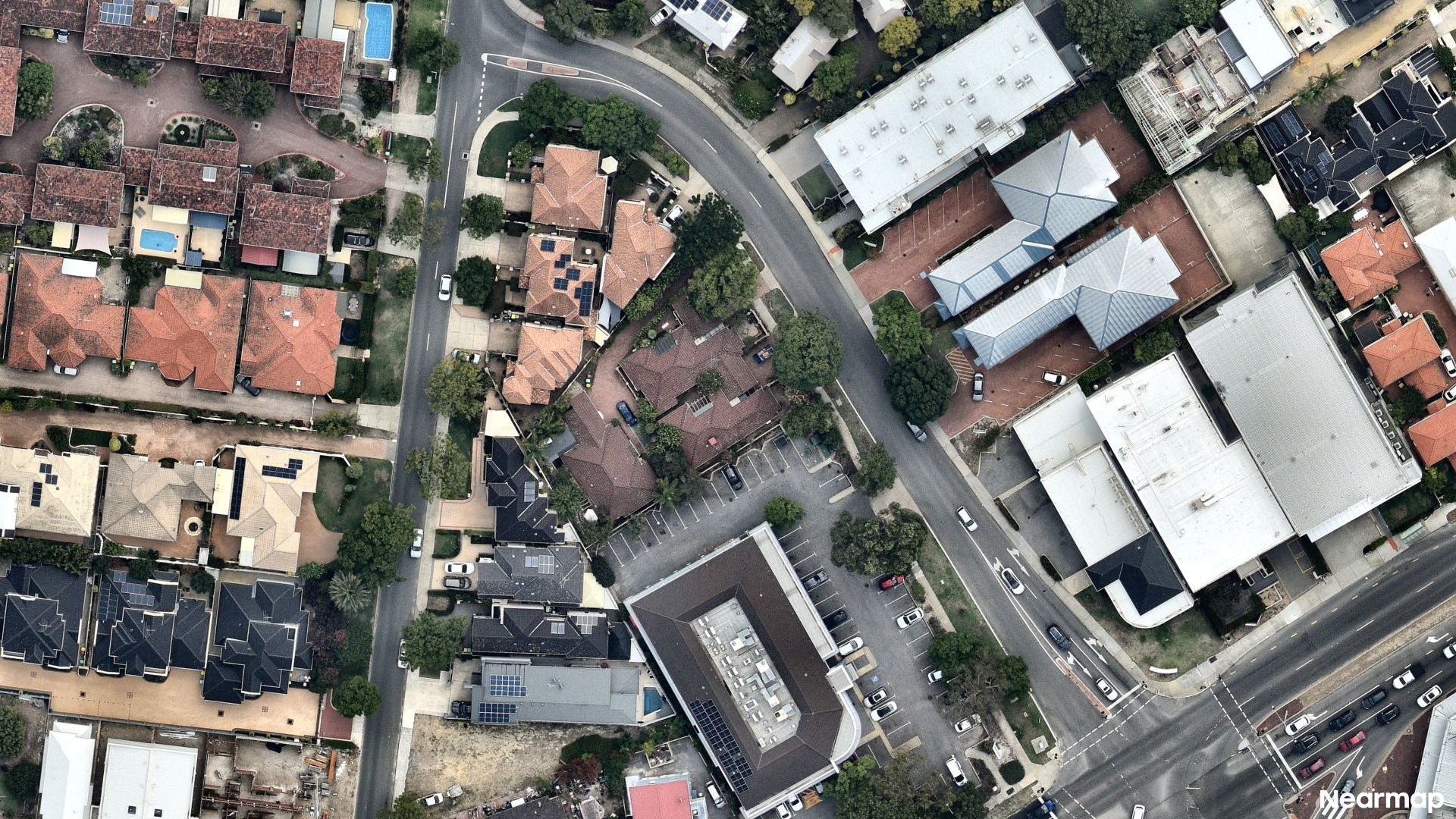 Vertical aerial view