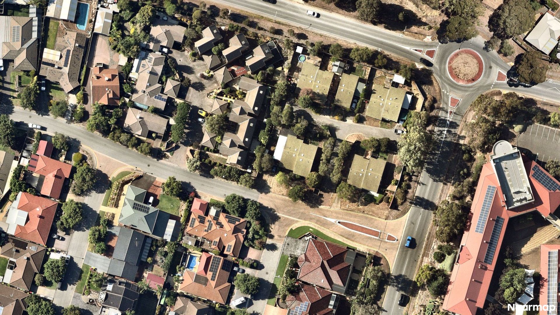 Vertical aerial view