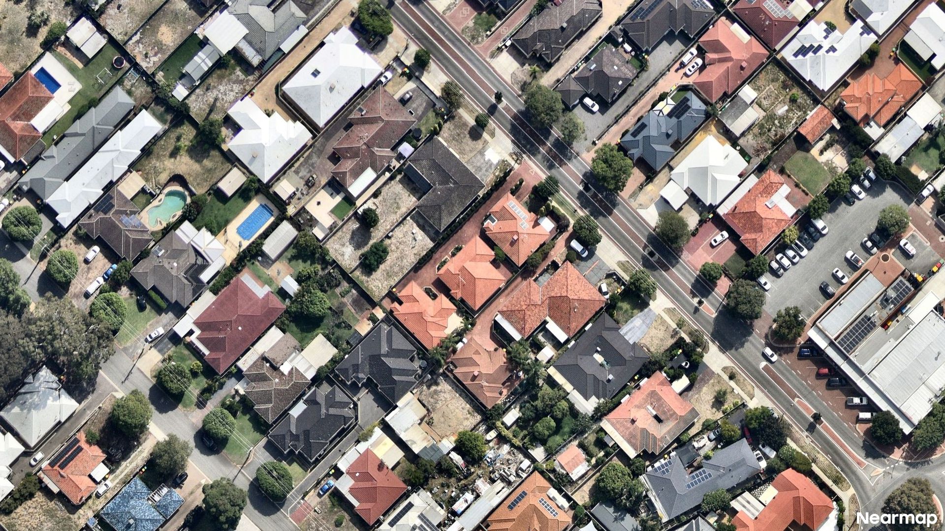 Vertical aerial view