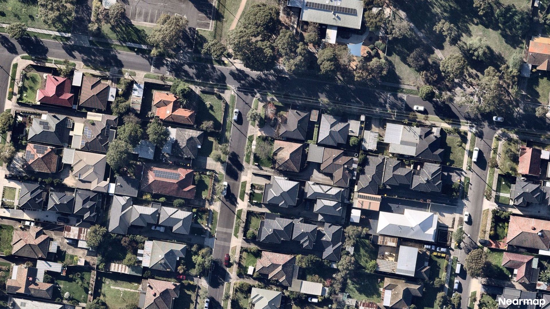 Vertical aerial view