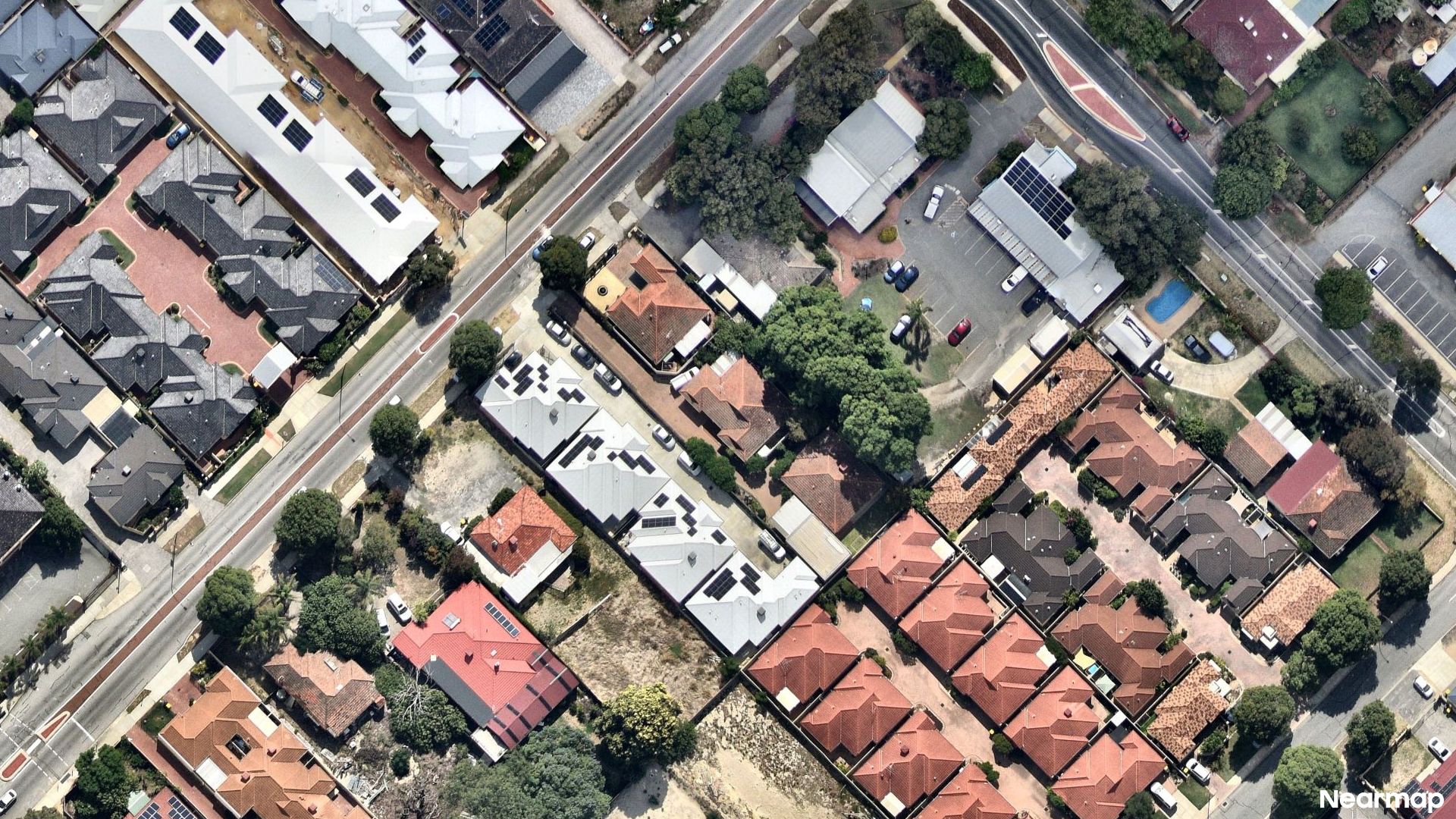Vertical aerial view