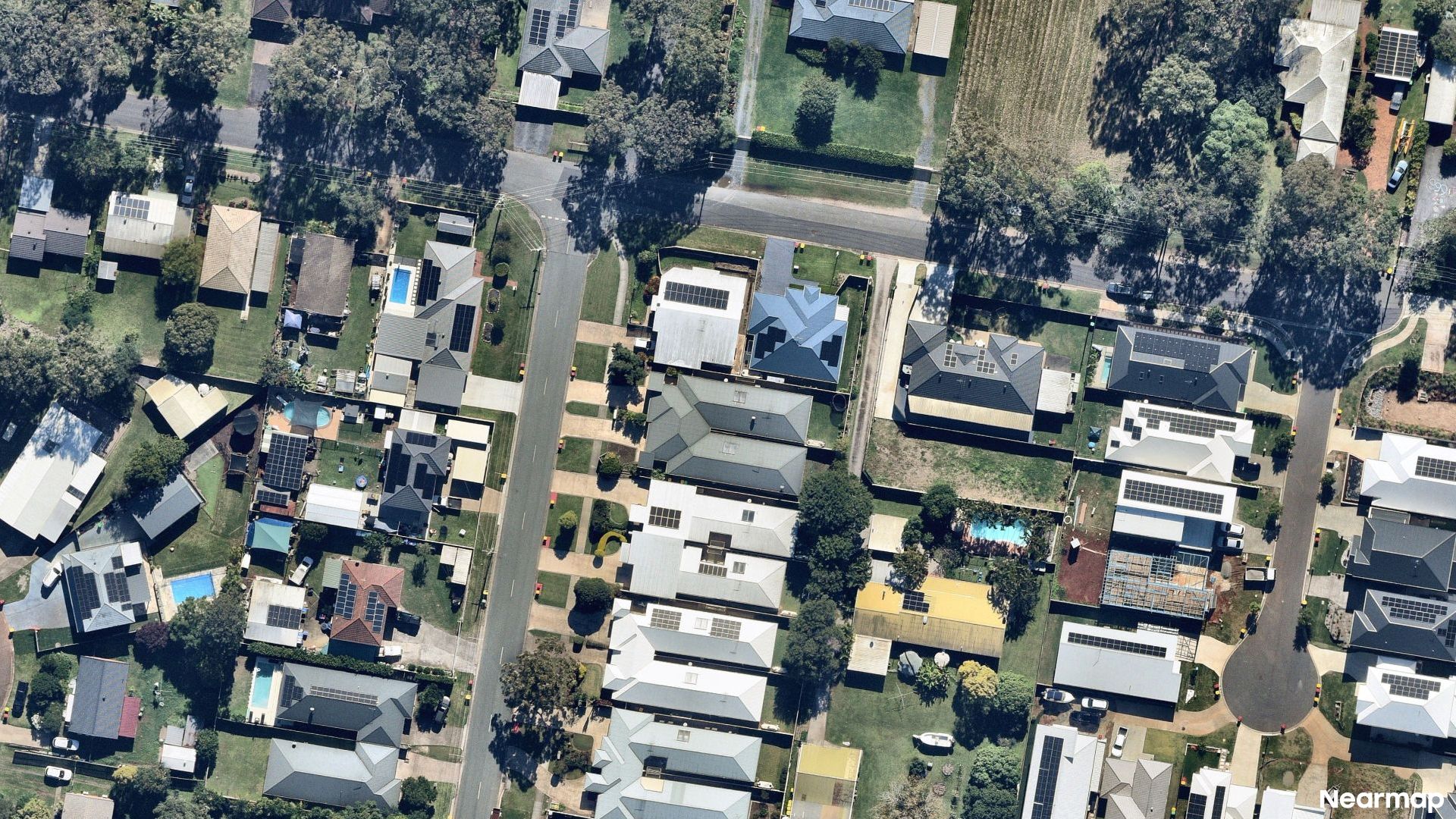 Vertical aerial view